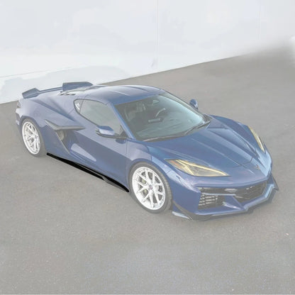 C8 Corvette Z06 / E-Ray / ZR1 Carbon Fiber Performance Side Skirts image 0
