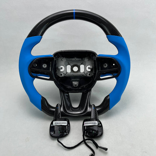 2015 - 24 Dodge Charger / Challenger / Durango / Track Hawk SRT Carbon Fiber Custom Steering Wheel (Bare)