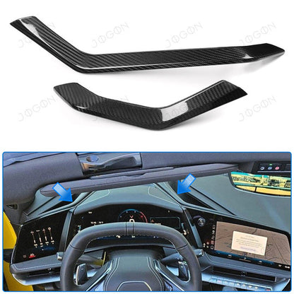 2026+ C8 Corvette Carbon Fiber Dashboard Outer Side Covers image 0