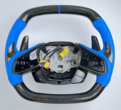 C8 Corvette Carbon Fiber Steering Wheel (Complete/Heated) - Customizable | Stingray / Z06 / E-Ray
