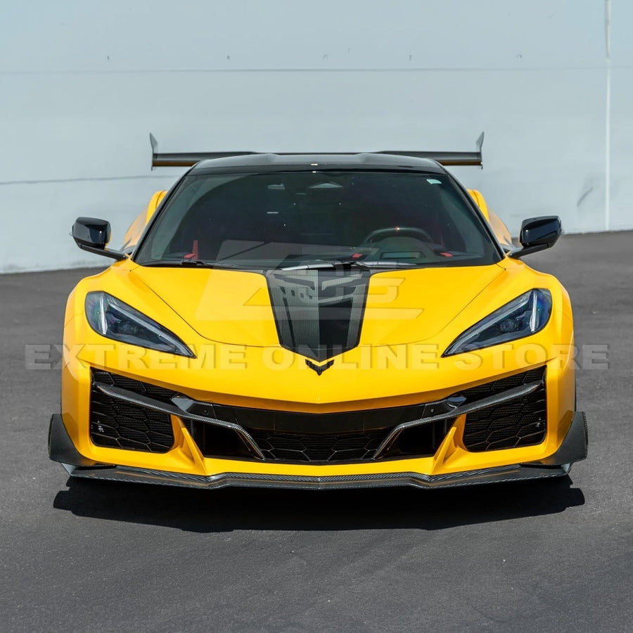 C8 Corvette Z06 Z07 Extended Package Front Splitter &amp; Canards