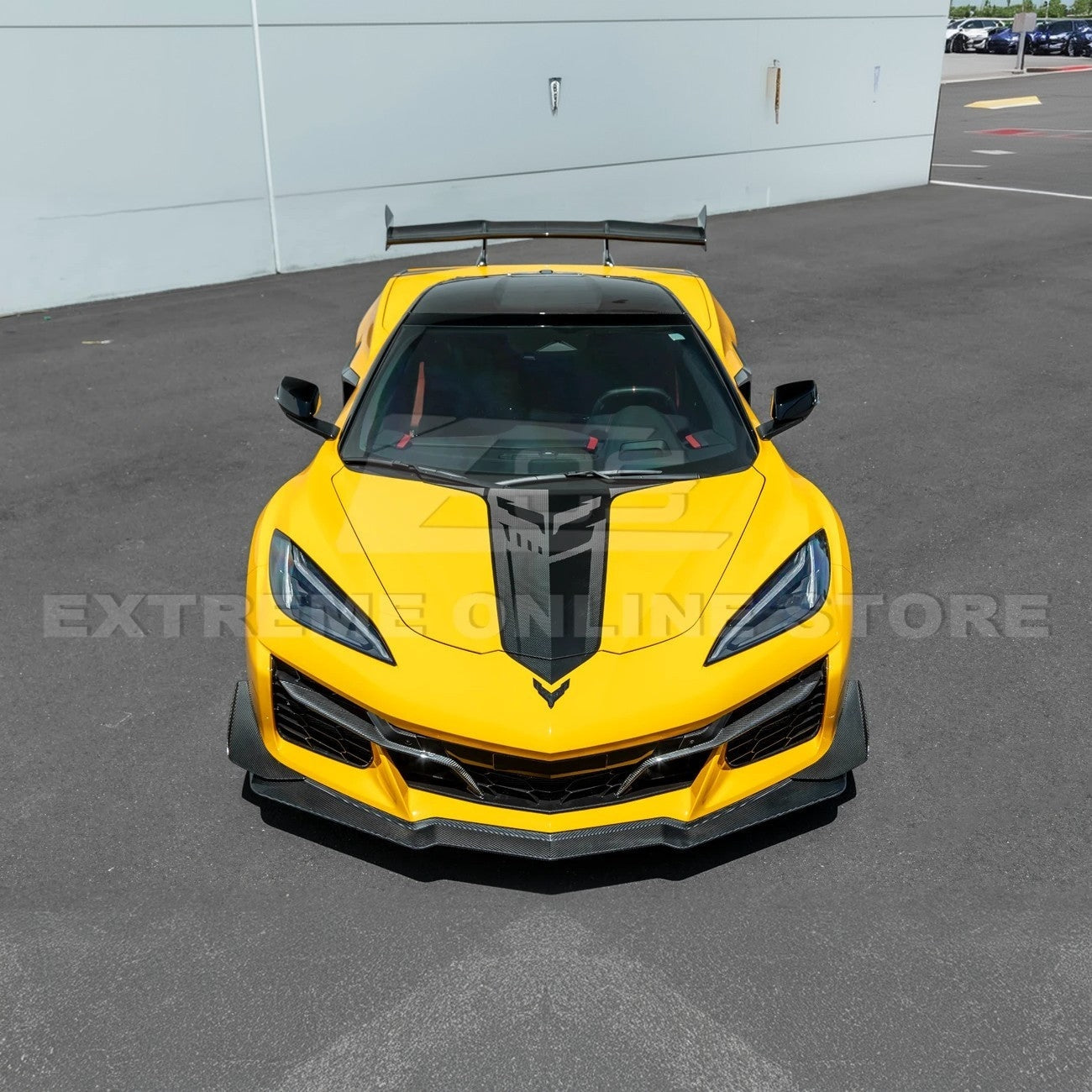 C8 Corvette Z06 Z07 Extended Package Front Splitter &amp; Canards
