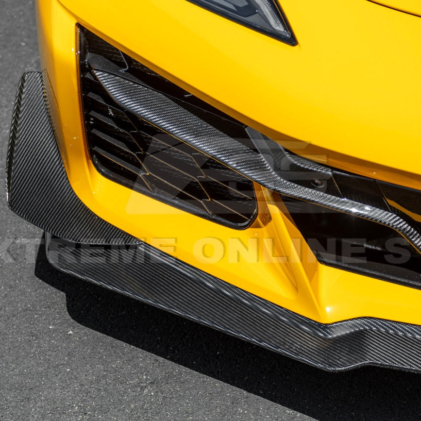 C8 Corvette Z06 Z07 Extended Package Front Splitter &amp; Canards