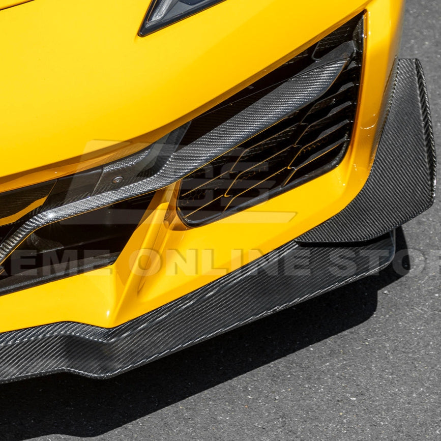 C8 Corvette Z06 Z07 Extended Package Front Splitter &amp; Canards