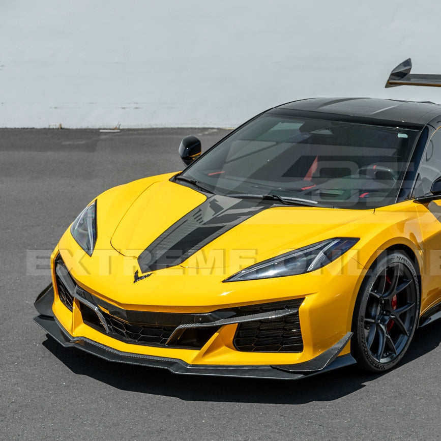 C8 Corvette Z06 Z07 Extended Package Front Splitter &amp; Canards
