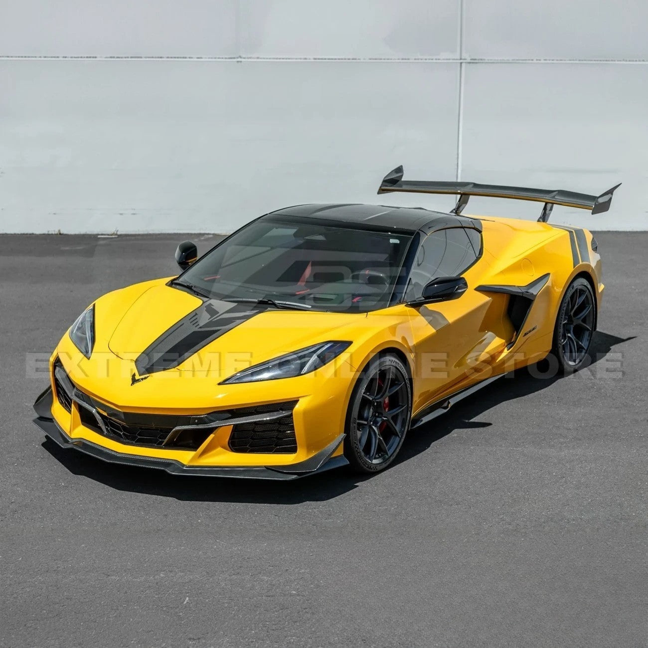 C8 Corvette Z06 Z07 Extended Package Front Splitter &amp; Canards