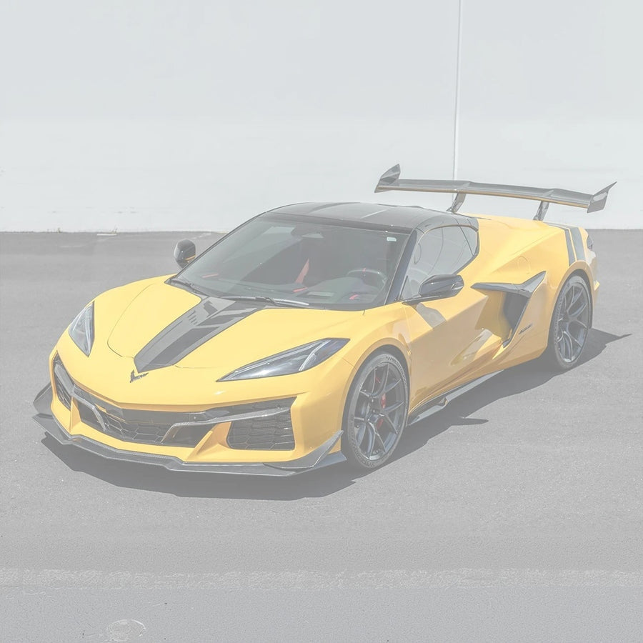 C8 Corvette Z06 Z07 Extended Package Front Splitter &amp; Canards