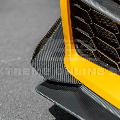 C8 Corvette Z06 Z07 Extended Package Front Splitter &amp; Canards