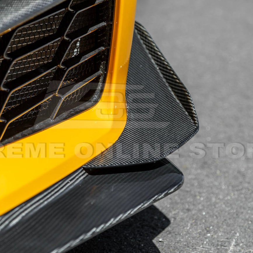 C8 Corvette Z06 Z07 Extended Package Front Splitter &amp; Canards