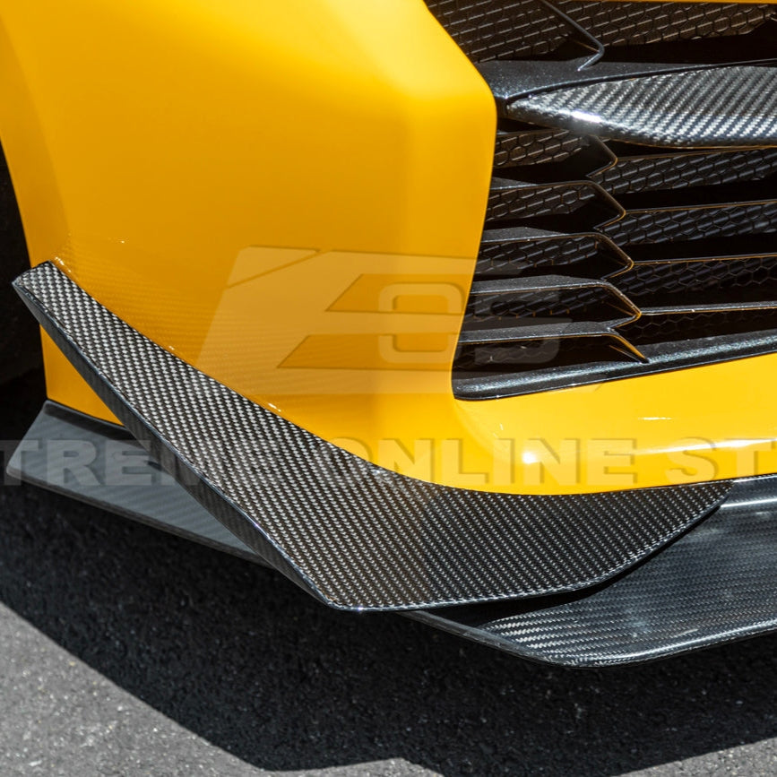 C8 Corvette Z06 Z07 Extended Package Front Splitter &amp; Canards