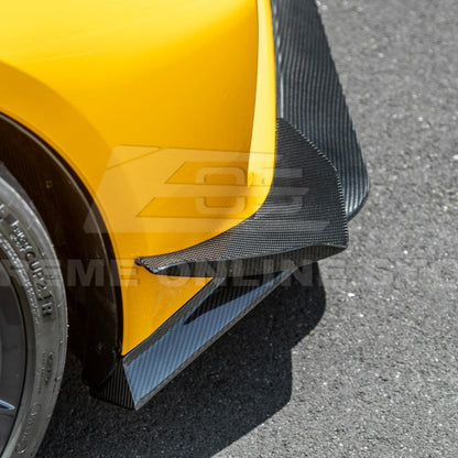 C8 Corvette Z06 Z07 Extended Package Front Splitter &amp; Canards