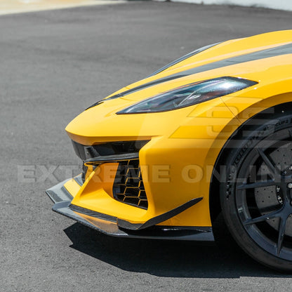 C8 Corvette Z06 Z07 Extended Package Front Splitter &amp; Canards