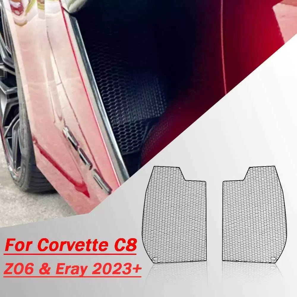 C8 Corvette Z06/E-Ray Side Intake Mesh Grilles (Metal)