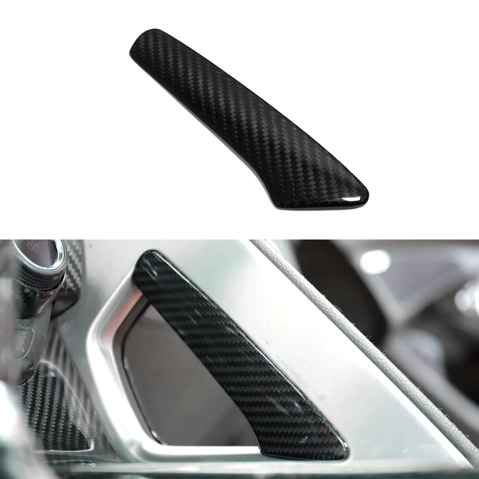 2014-19 C7 Corvette Carbon Fiber Side Console Trim Covers