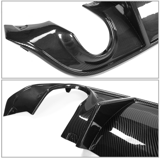 2015 - 24 Charger SRT Rear Diffuser + V2 Style Side Diffuser Extensions | Matte / Carbon