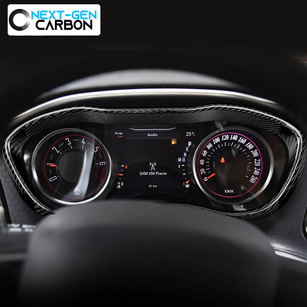 2015 - 24 Dodge Challenger Carbon Fiber Speedometer Trim Frame | Next-Gen Carbon