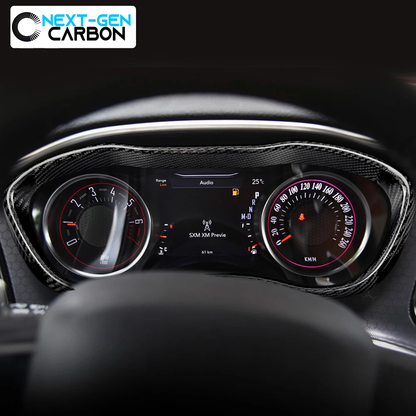 2015 - 24 Dodge Challenger Carbon Fiber Speedometer Trim Frame | Next-Gen Carbon