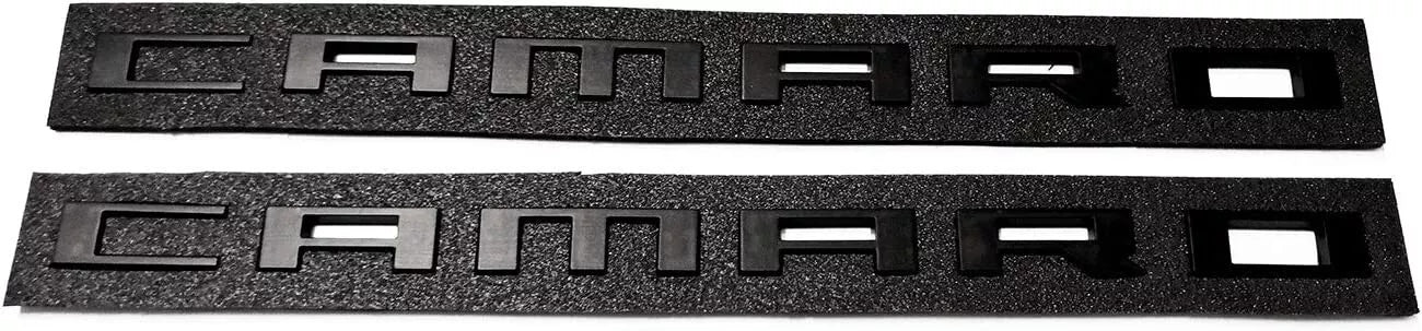 2010 - 24 Camaro Blacked Out Fender Side Emblem Badge