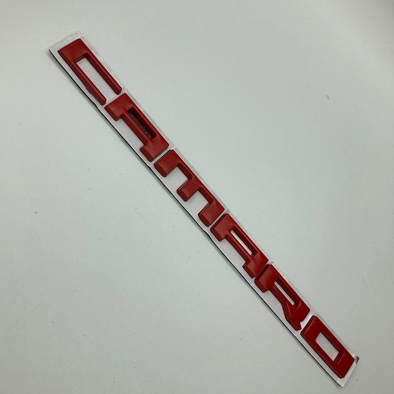 2010 - 24 Camaro Fender Badge Camaro Logo | Black / Red