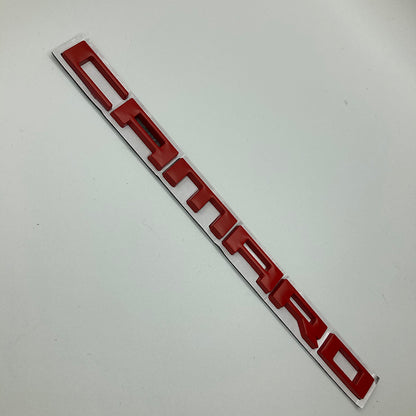2010 - 24 Camaro Fender Badge Camaro Logo | Black / Red