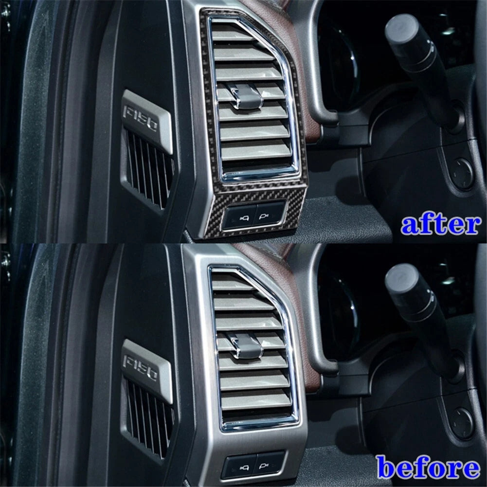 2015 - 20 Ford F150 Carbon Fiber Side Vent Overlays | Next-Gen Carbon