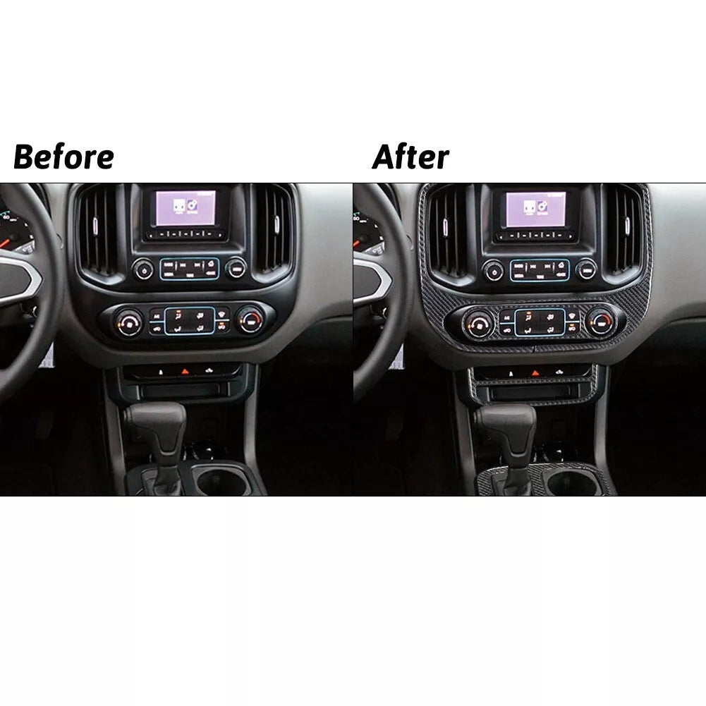 2015 - 20 GMC Canyon / Chevy Colorado Carbon Fiber Gear Shift Overlay | Next-Gen Carbon