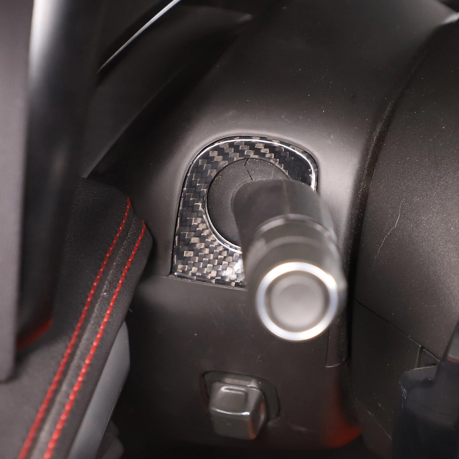 C8 Corvette Carbon Fiber Steering Wheel Lever Trim Covers | Next-Gen Carbon