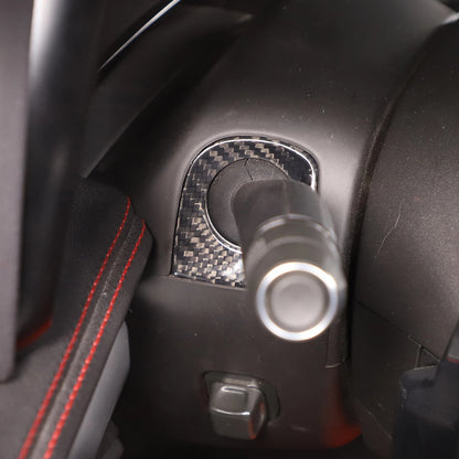 C8 Corvette Carbon Fiber Steering Wheel Lever Trim Covers | Next-Gen Carbon