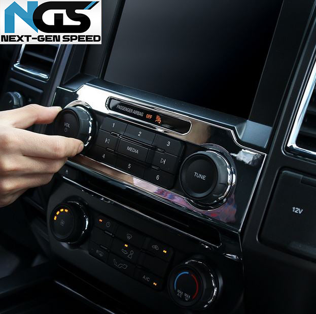 2016 - 24 Ford F-150 Radio Trim Frame Cover (5 Finishes)