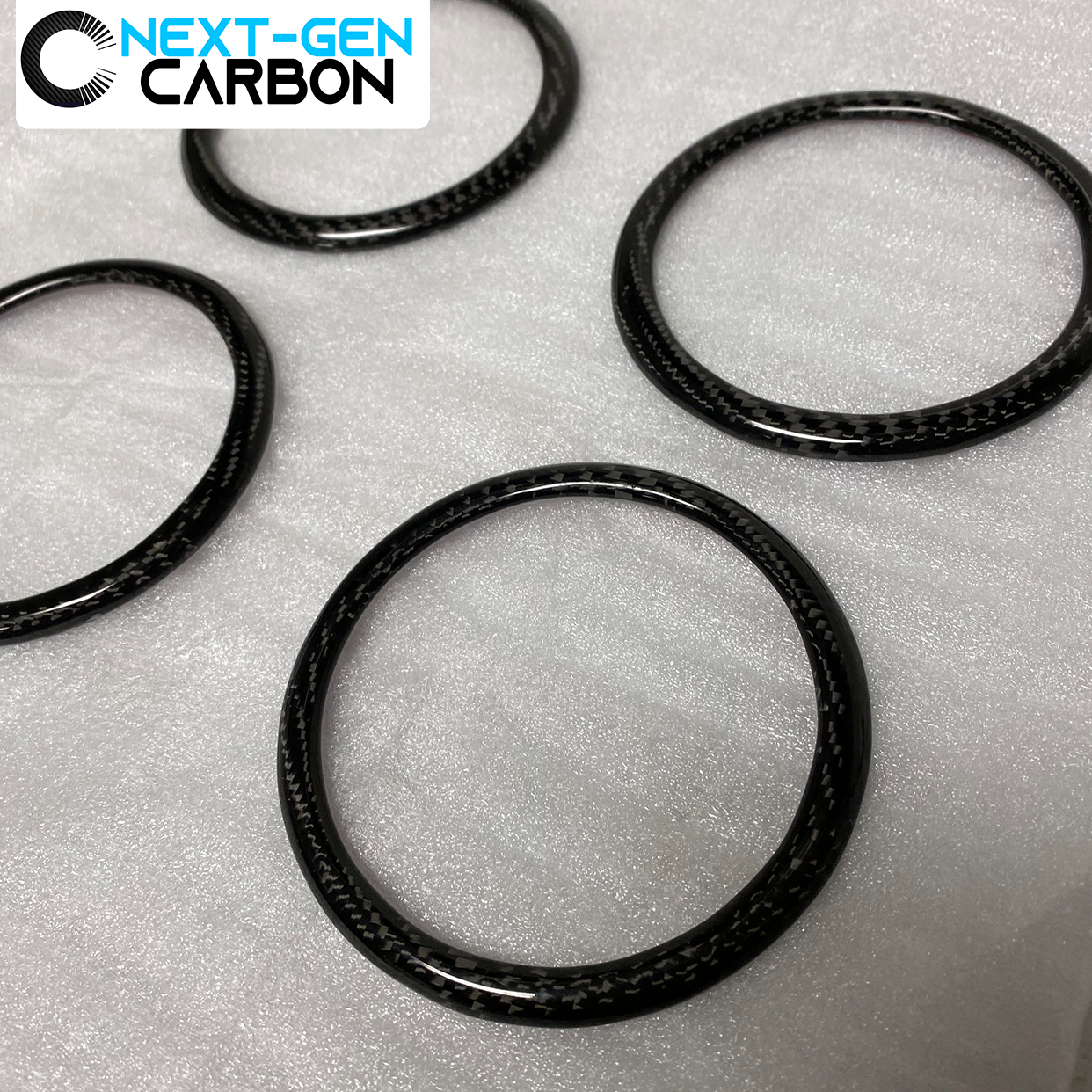 2016-24 6th Gen Camaro Carbon Fiber Air Vent Bezel Ring Covers | Next-Gen Carbon