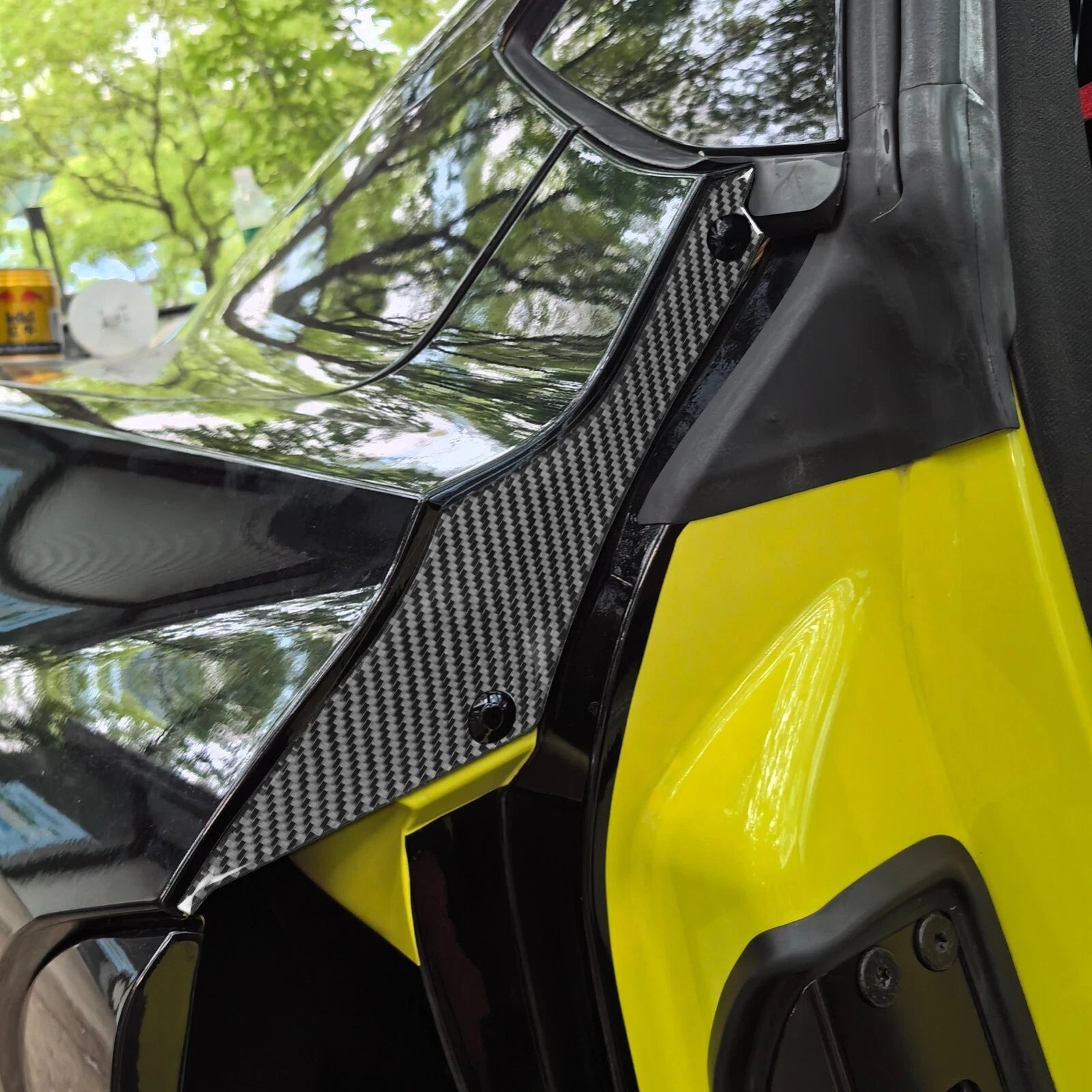 C8 Corvette Carbon Fiber Inner Door Panel Covers