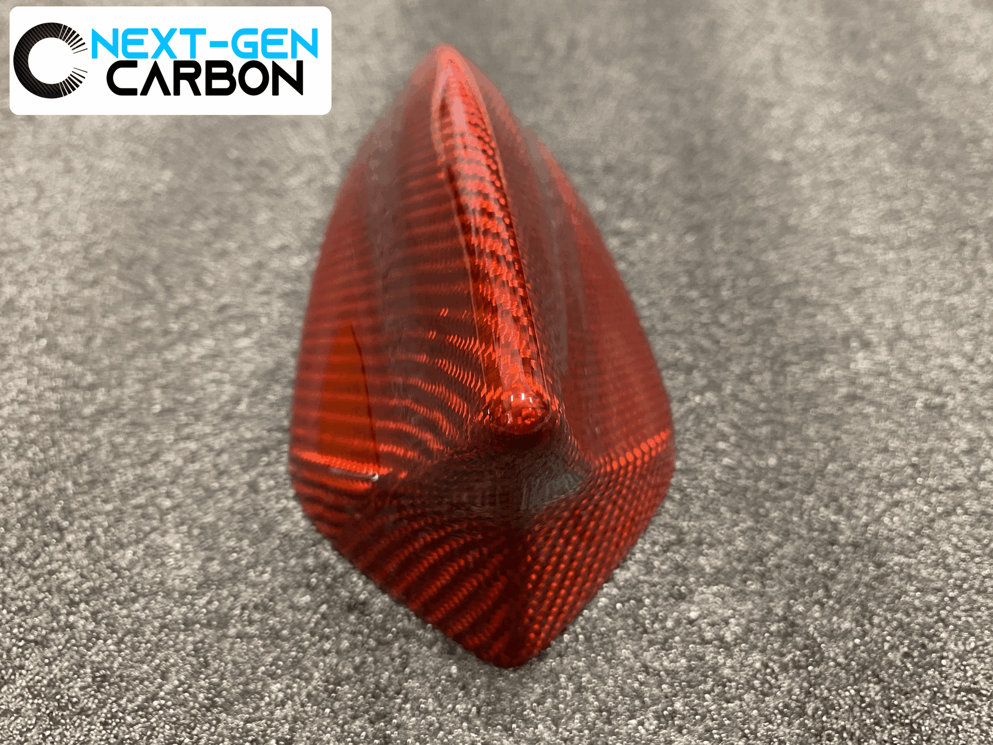 2016 - 24 Camaro Red Carbon Fiber Sharkfin Antenna Cover | Next-Gen Carbon
