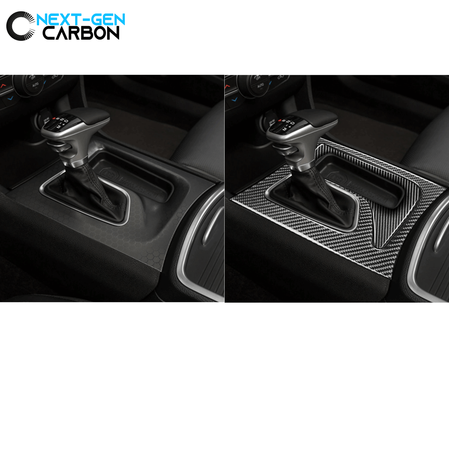 2015 - 24 Dodge Charger Carbon Fiber Gearshift Insert Overlay | Next-Gen Carbon