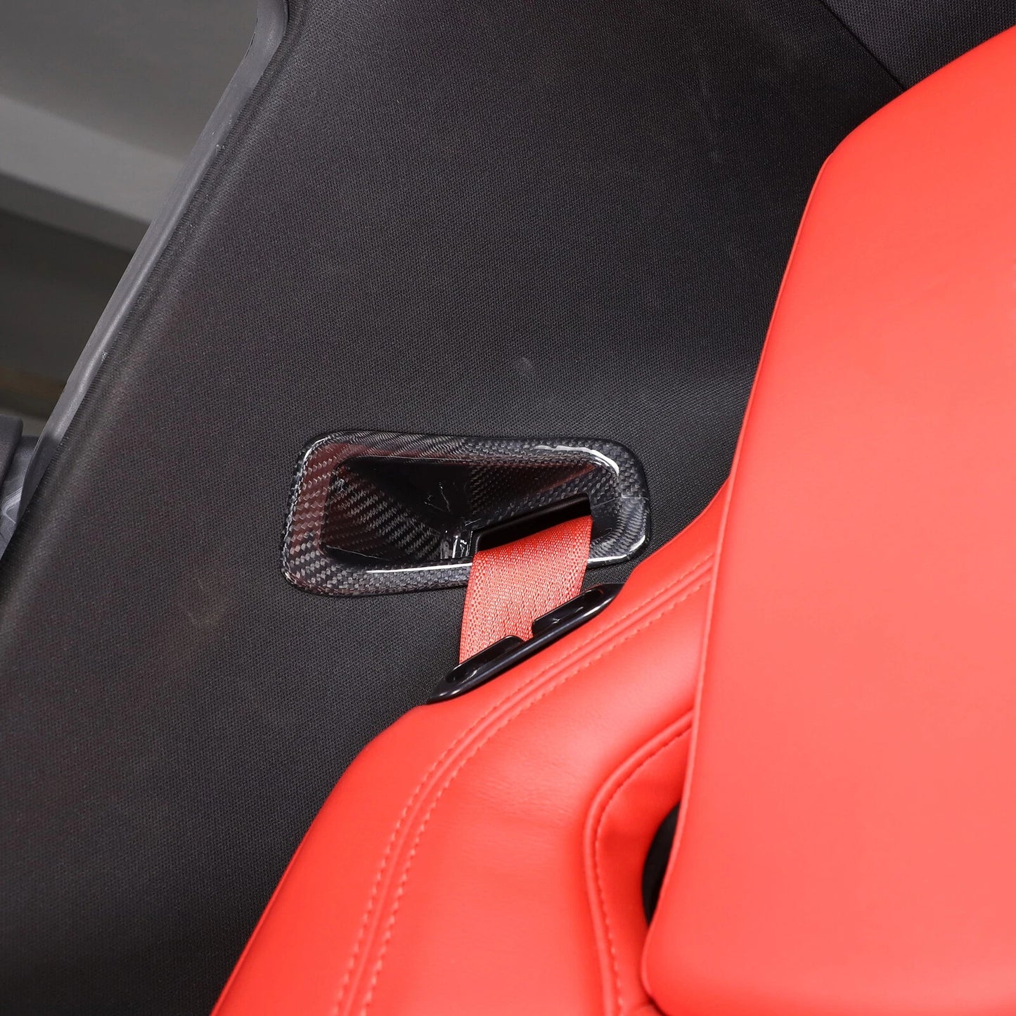 C8 Corvette Real Carbon Fiber Seat Belt Trim Cover | Stingray / Z06