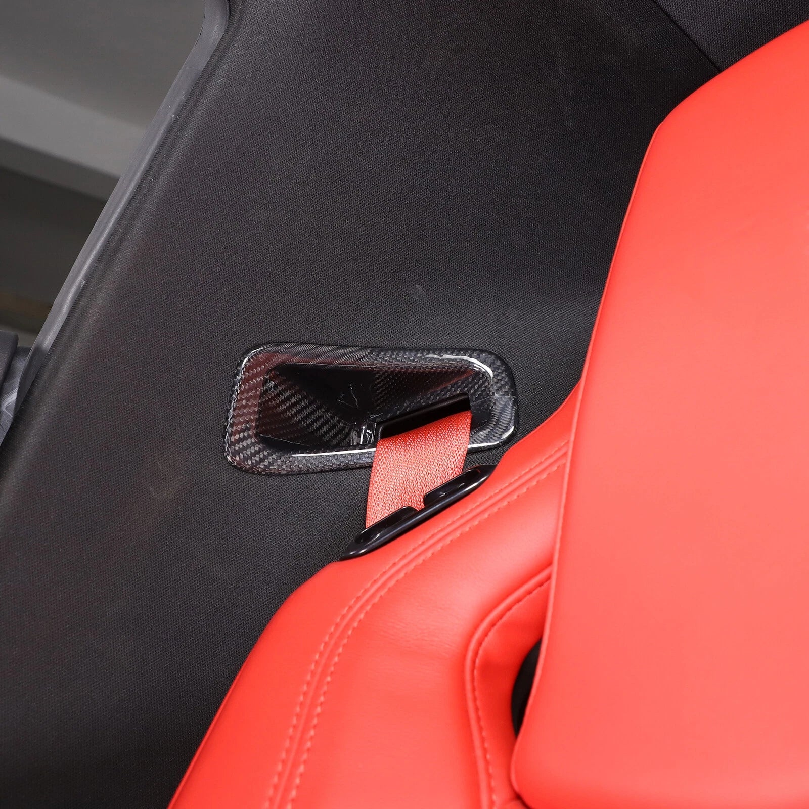 C8 Corvette Real Carbon Fiber Seat Belt Trim Cover | Stingray / Z06
