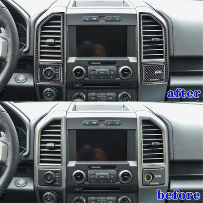 2015 - 20 Ford F150 Carbon Fiber Center Vent Overlays | Next-Gen Carbon