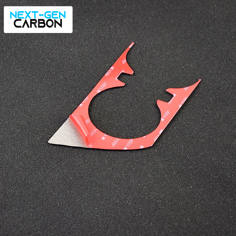 2016 - 24 Camaro Real Carbon Fiber Center Console Overlay Cover | Black / Red Carbon