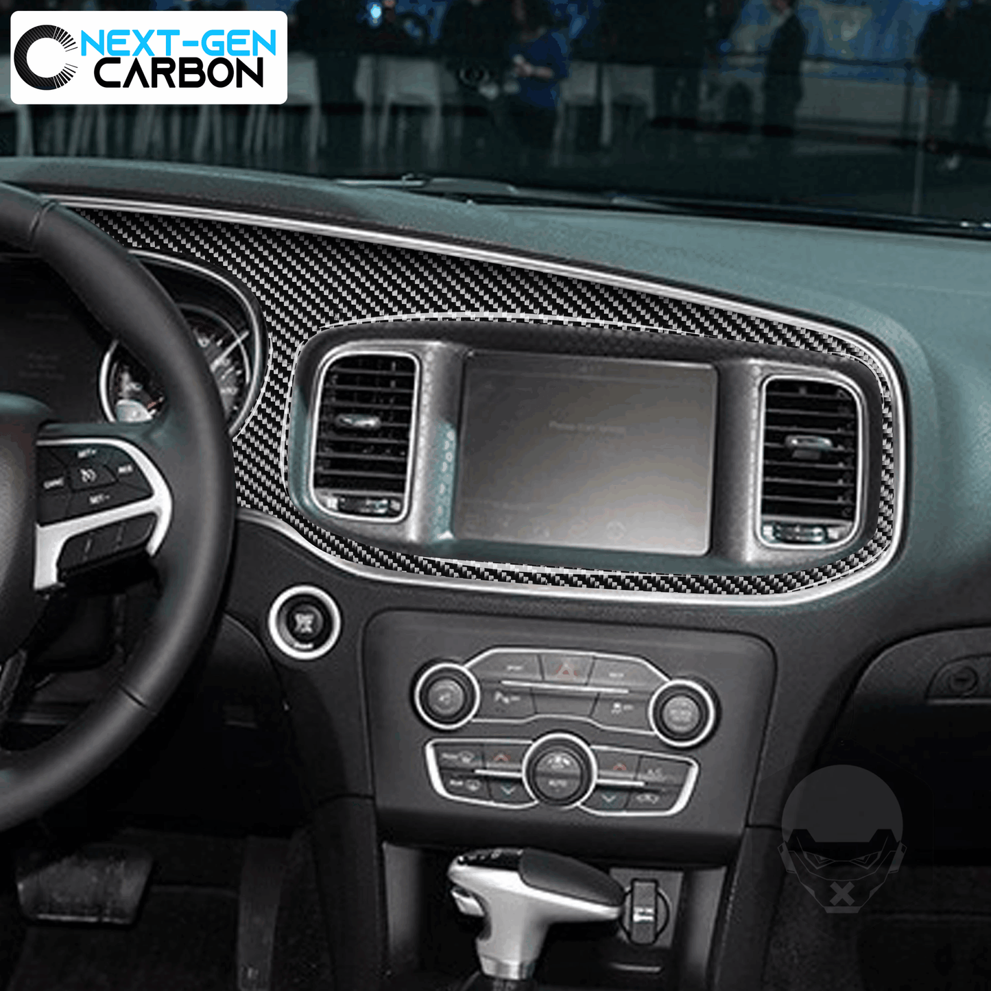 2015 - 24 Dodge Charger Carbon Fiber Dashboard Insert Overlay | Next-Gen Carbon
