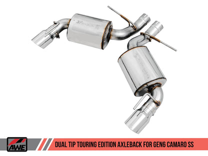 2016 - 24 6th Gen Camaro Touring Axle-back Exhaust - Dual Exhaust | AWE Tuning