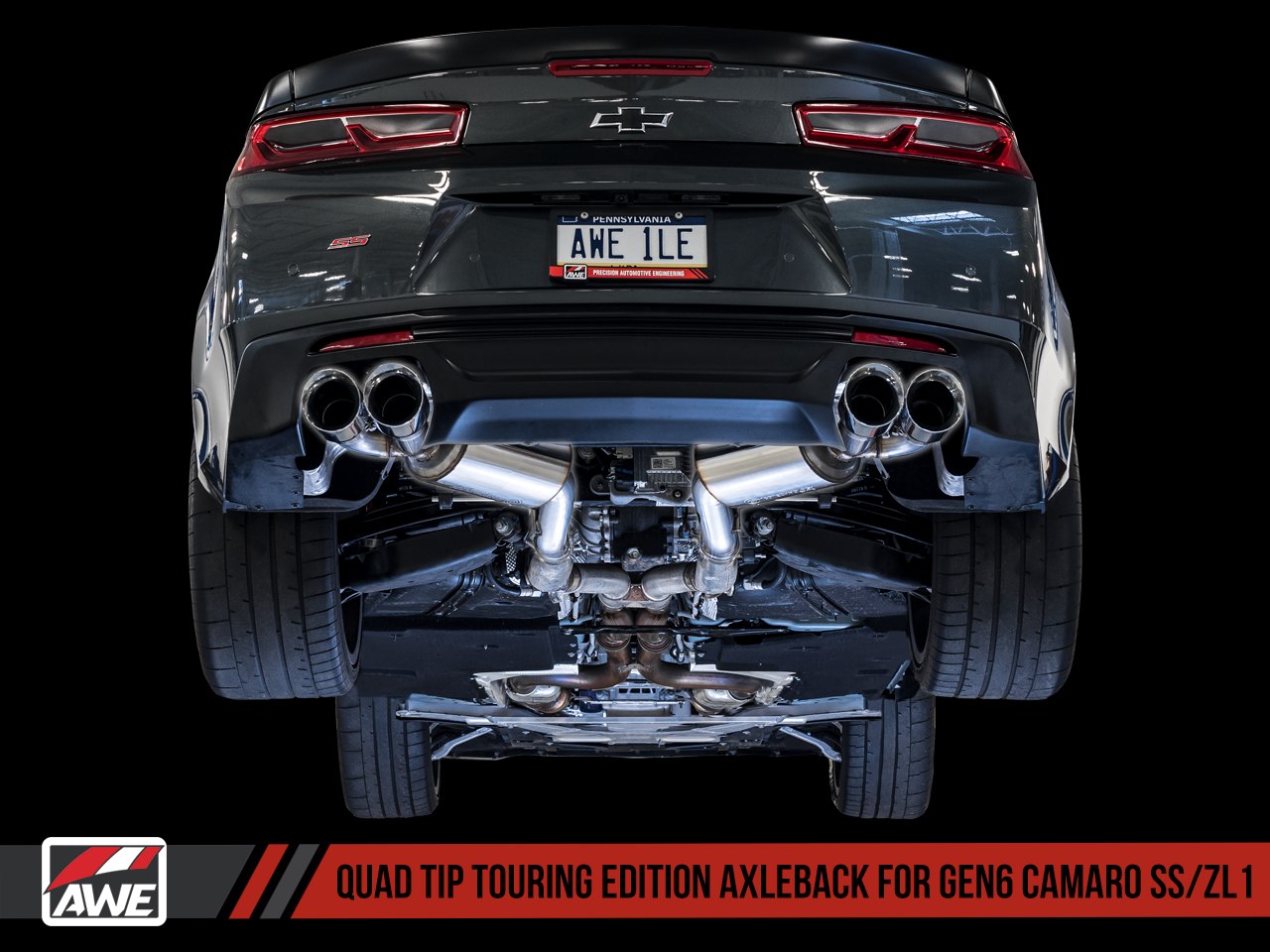 2016 - 24 Camaro SS/LT1/ZL1 Touring Axle-Back Exhaust - Quad Exhaust | AWE Tuning