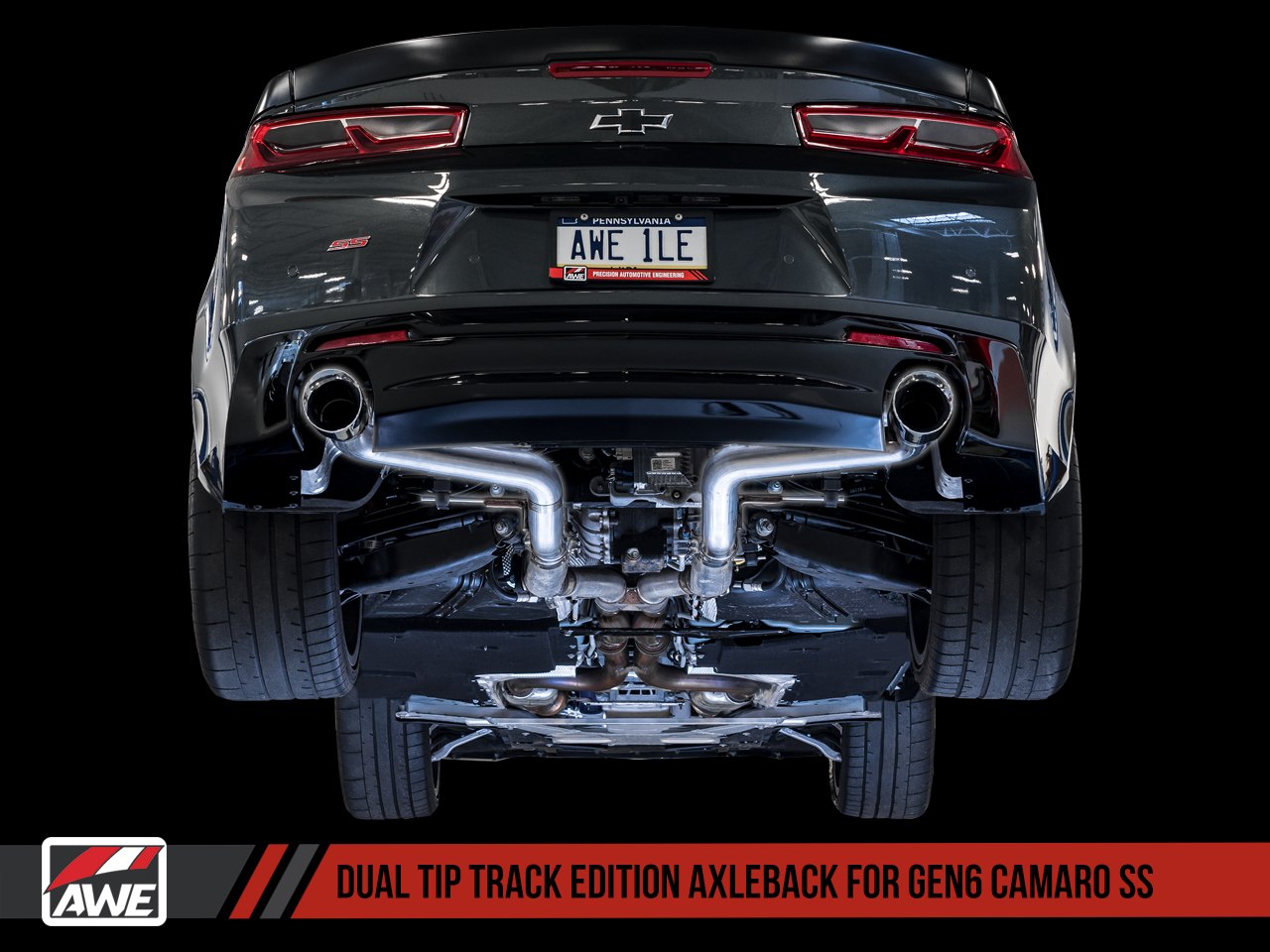 2016 - 24 6th Gen Camaro SS/ZL1 Track Axle-Back Exhaust - Dual Exhaust | AWE Tuning
