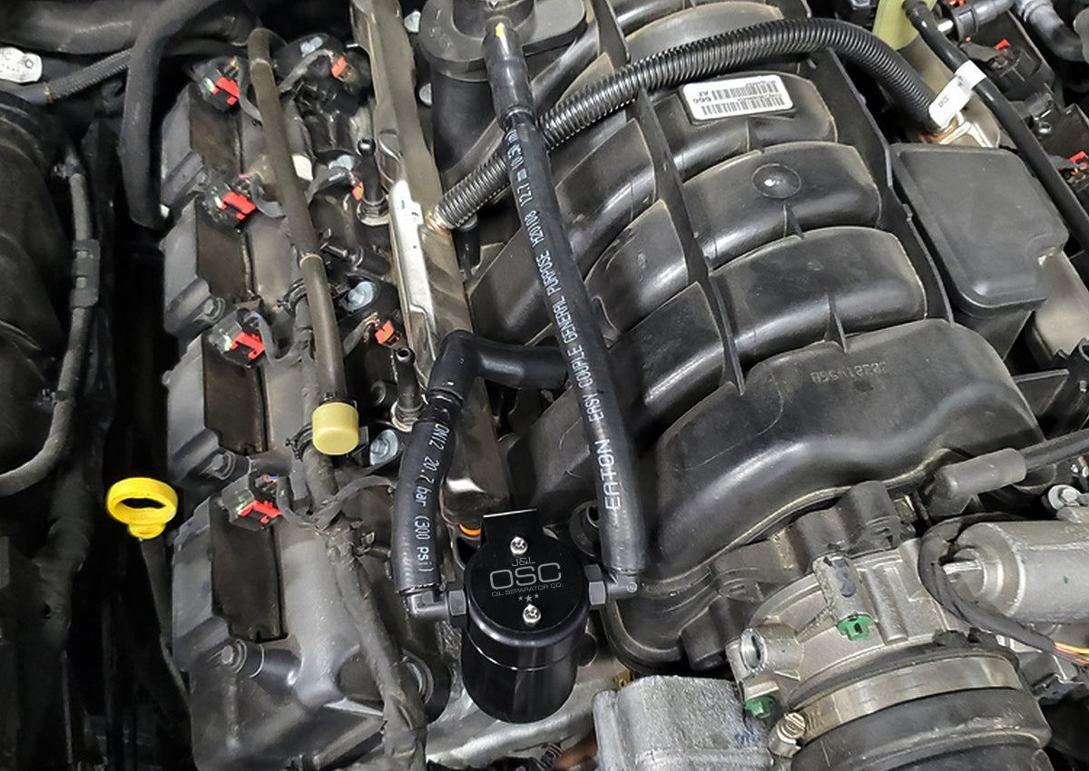 2005 - 23 Dodge Charger 5.7L Hemi Passenger Side Oil Separator 3.0 - Black Anodized