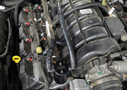 2005 - 23 Dodge Charger 5.7L Hemi Passenger Side Oil Separator 3.0 - Black Anodized