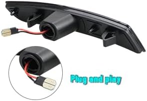 2016 - 24 Camaro Smoked Dual Ice Blue LED Side Markers