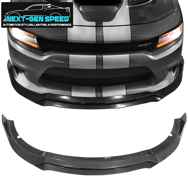 2015 - 24 Dodge Charger SRT Track Package Splitter Lip (Matte/Gloss/Carbon Fiber) 4PC