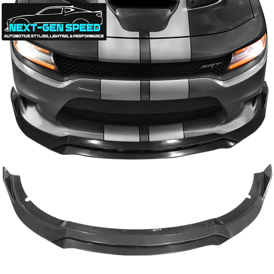 2015 - 24 Dodge Charger SRT Track Package Splitter Lip (Matte/Gloss/Carbon Fiber) 4PC