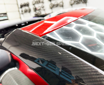 C8 Corvette Carbon Fiber Exterior Windshield Pillar Covers