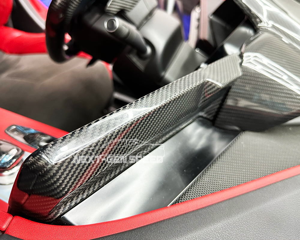 C8 Corvette Carbon Fiber Top Radio Trim Cover | Next-Gen Carbon