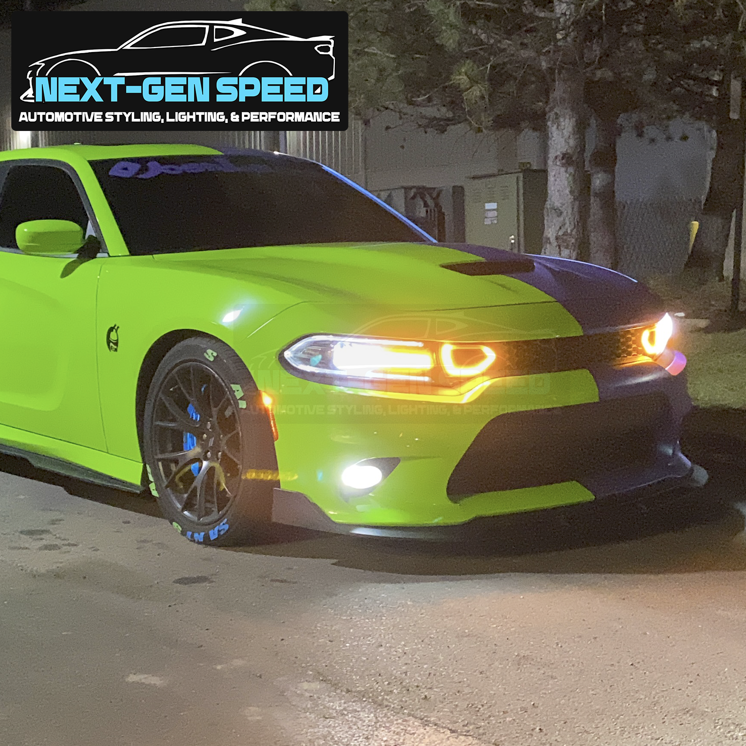 2015 - 24 Charger SRT Grille Snorkel LED Lights (Slimbody/Widebody)