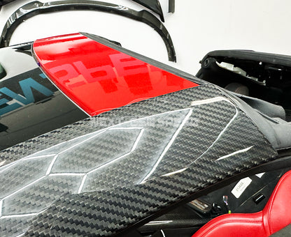 C8 Corvette Carbon Fiber Exterior Windshield Pillar Covers
